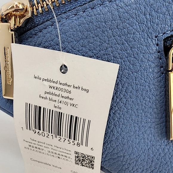 Kate Spade Leila Belt Bag Fanny Pack & Matching Wallet Bundle Fresh Blueberry - Picture 3 of 10